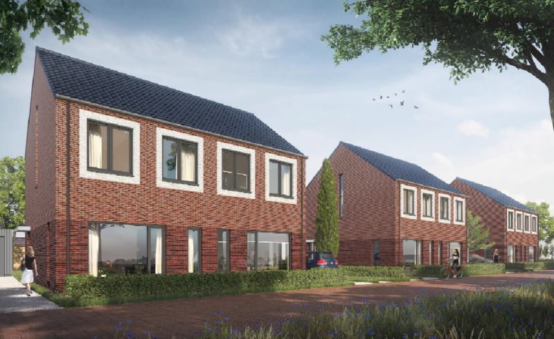 Start verkoop nieuwbouw 2 onder 1 kap woningen in Veendam